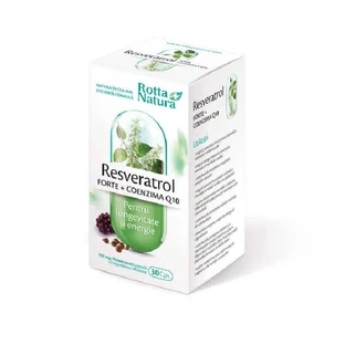 Ресвератрол Форте + Коензим Q10, 30 капсул, Rotta Natura