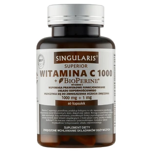 Singularis Superior Vitamin C 1000 + Bioperine 60 капсул