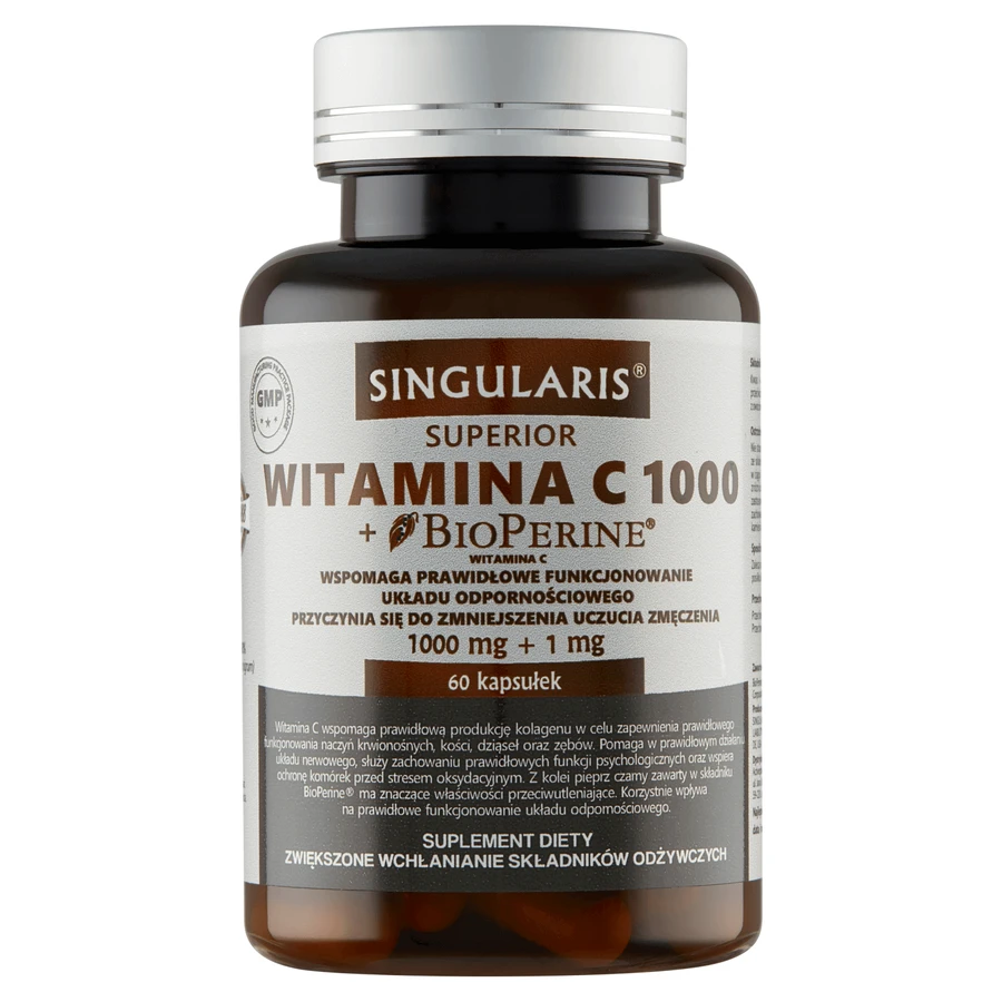 Singularis Superior Vitamin C 1000 + Bioperine 60 капсул: ціни та характеристики