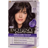 Loreal Paris EXCELLENCE CREME Перманентна фарба для волосся з аміаком 4.11, 1 шт.