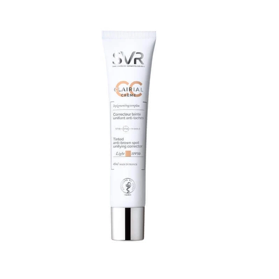 СС-крем SVR Clairial Creme Nuanta Light SPF 50 світлий відтінок, 40 мл: ціни та характеристики