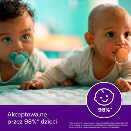 Avent Ultra Soft, пустушка, силіконова, симетрична, унісекс, SCF091/03, 0-6 місяців, 2 шт.: ціни та характеристики