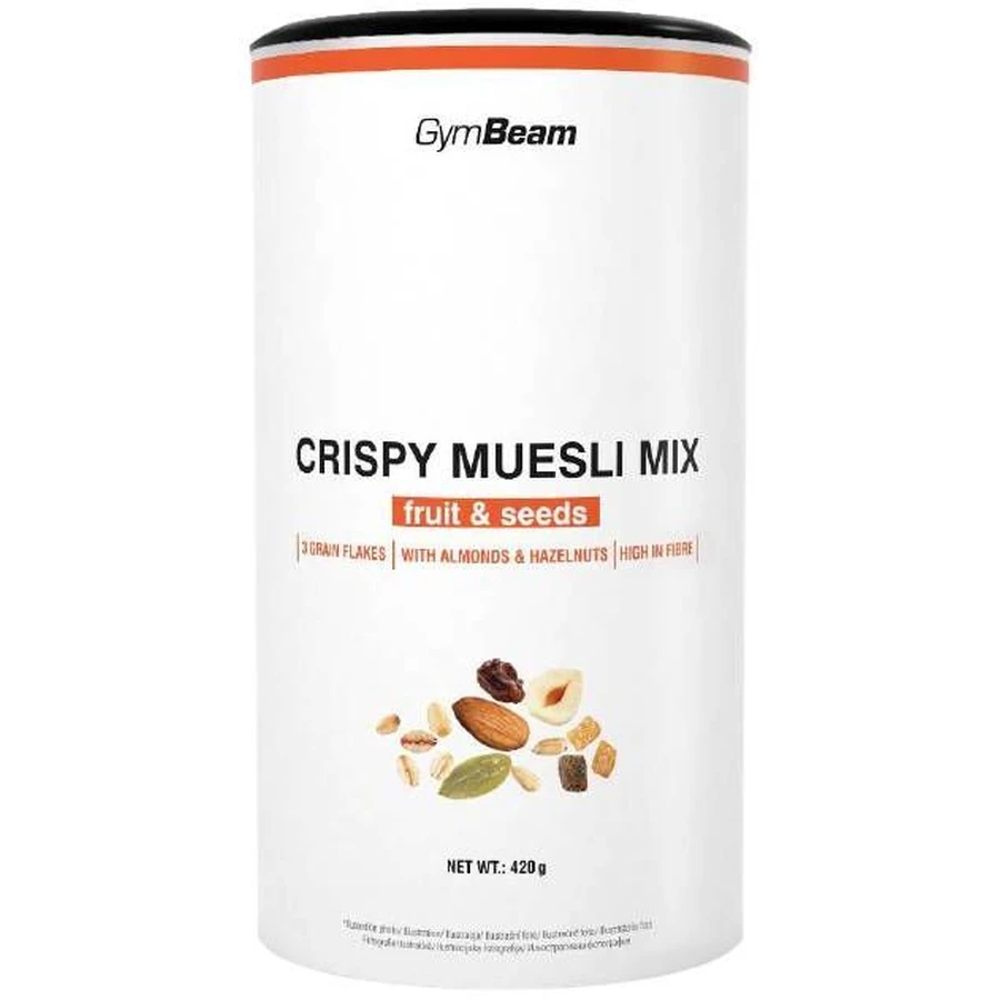 GymBeam Хрустящий микс мюсли с фруктами и семечками 420 г: цены и характеристики