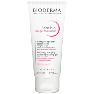 Bioderma Sensibio DS+ Ніжний очищувальний еліксир для пілінгового дерматиту, болючої та подразненої шкіри, 200 мл