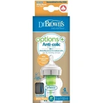 Dr.BROWN´S DOG FAA OPTIONS+ 150 мл 1×1 шт, с широким горлышком, 0M+, антиколиковый, стекло, белый: цены и характеристики