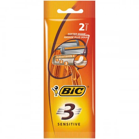 Станки для бритья Bic Sensitive 3 лезвия, 2 шт: цены и характеристики