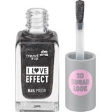 Trend !t up Effect Лак для ногтей 040 Черный глиттер, 8 мл