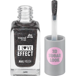 Trend !t up Effect Лак для ногтей 040 Черный глиттер, 8 мл