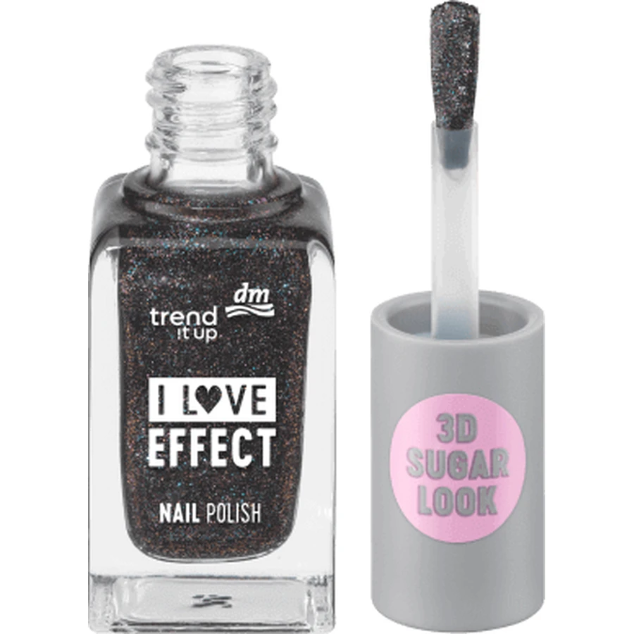 Trend !t up Effect Лак для ногтей 040 Черный глиттер, 8 мл: цены и характеристики