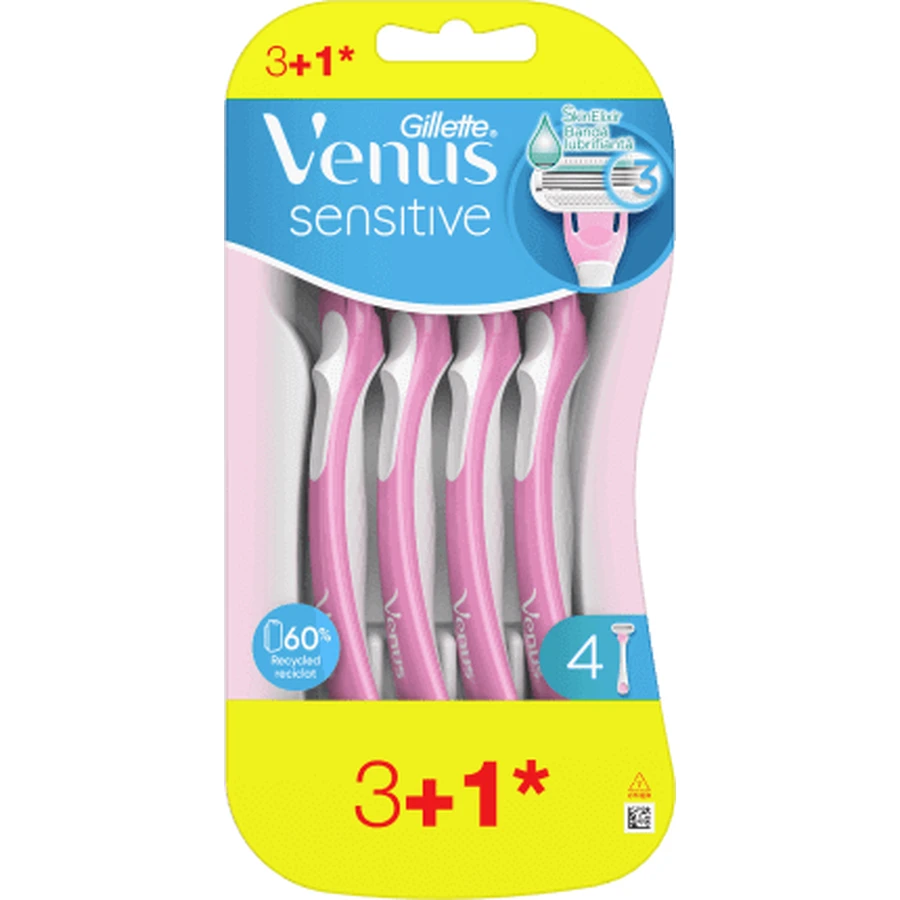 Бритва для гоління Gillette Venus для чутливої шкіри, 4 штуки: ціни та характеристики