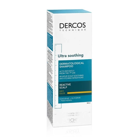 Vichy Dercy Dercos Ultra Soothing Заспокійливий шампунь для сухої шкіри Ultra Soothing, 200 мл: ціни та характеристики