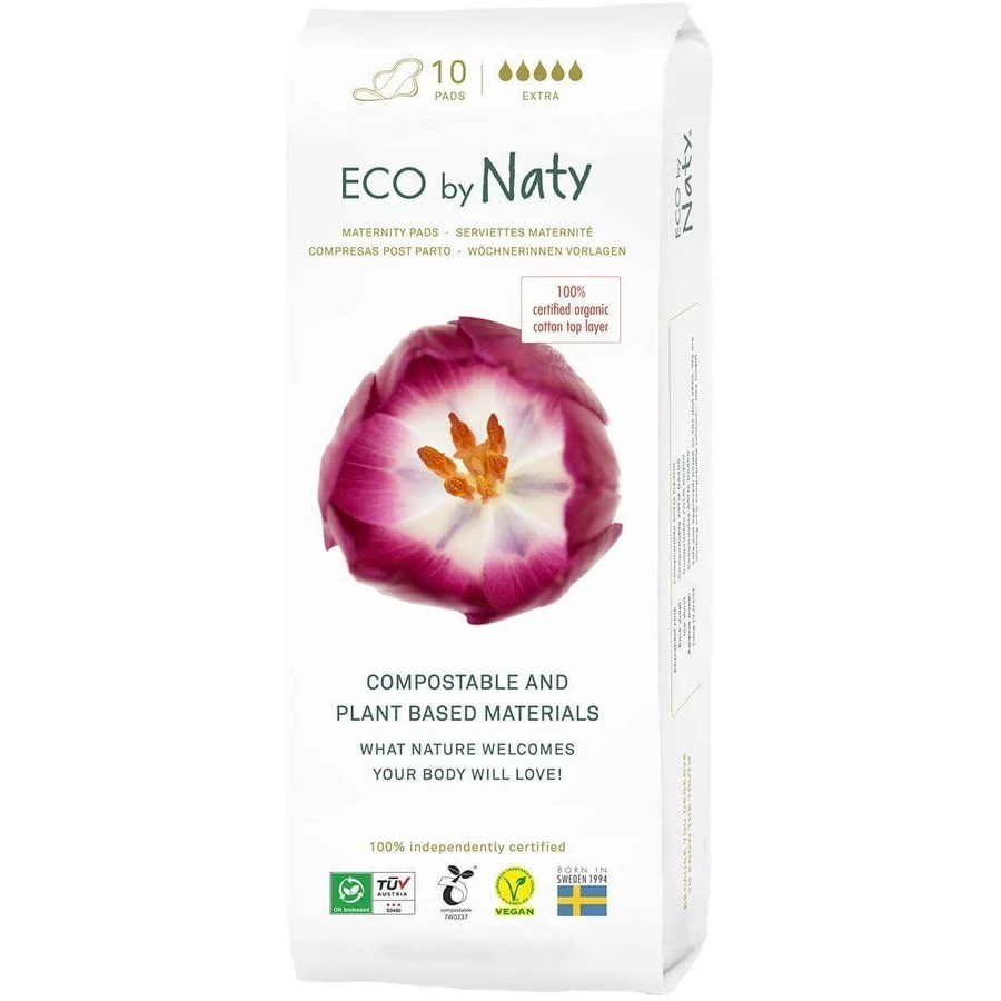 Післяпологові прокладки Eco by Naty. 10 шт.: ціни та характеристики