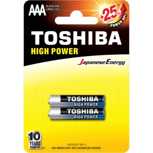 Лужні батарейки Toshiba R3-AAA, 2 шт.