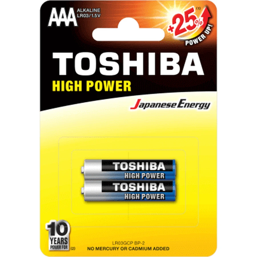 Лужні батарейки Toshiba R3-AAA, 2 шт.: ціни та характеристики