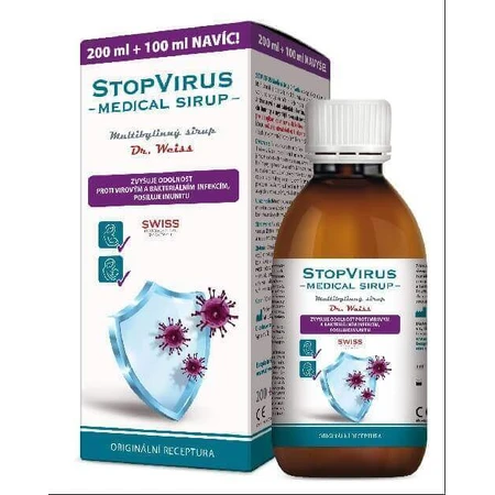 STOPVIRUS Медицинский сироп Dr.Weiss 1×300 мл, мультитравяной сироп: цены и характеристики