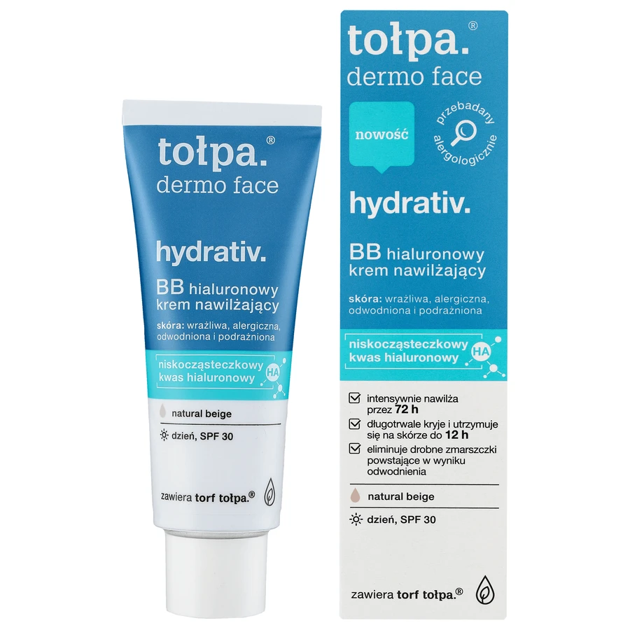 Topa Dermo Face Hydrativ, BB Гиалуроновый дневной увлажняющий крем, SPF 30, 40 мл: цены и характеристики