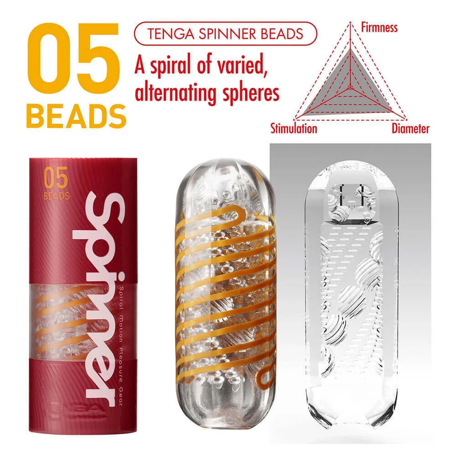 Tenga Spinner, многоразовый мастурбатор, 05 бусин, 1 штука: цены и характеристики