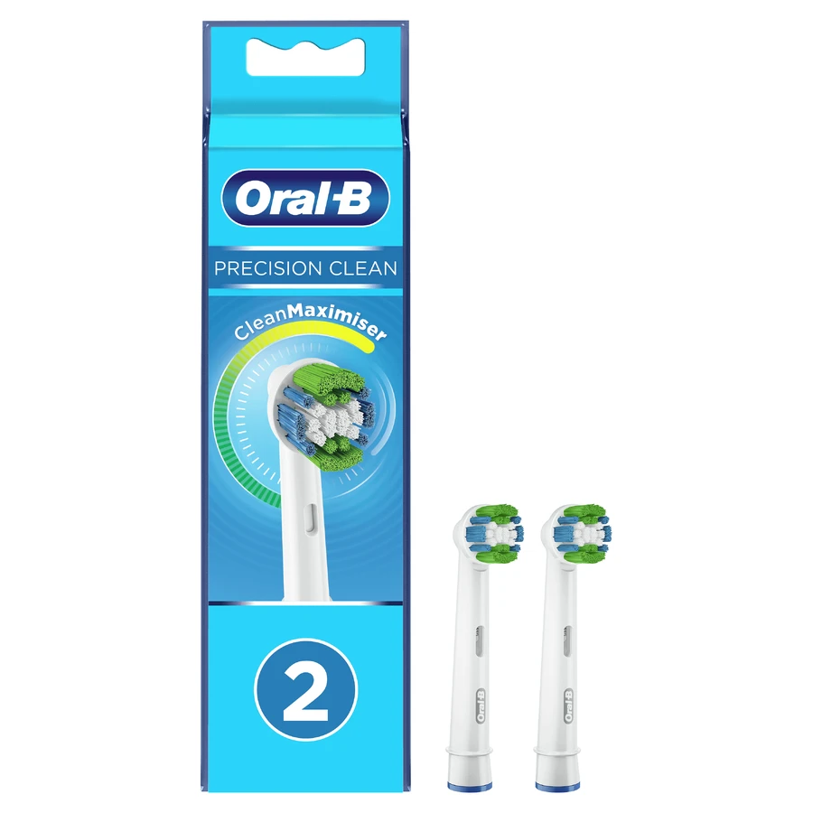 Запасні насадки для електричної зубної щітки Precision Clean, 2 шт, Oral-B: ціни та характеристики