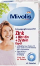 Цинк + Гістидин + Цистеїн Депо Mivolis Zinc + Histidin + Cistein Depot таблетки, 40 шт.
