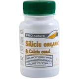 Органічний кремній та кораловий кальцій Pro Natura Siliciu Organic si Calciu Coral, 60 капсул