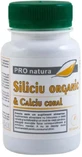 Органічний кремній та кораловий кальцій Pro Natura Siliciu Organic si Calciu Coral, 60 капсул
