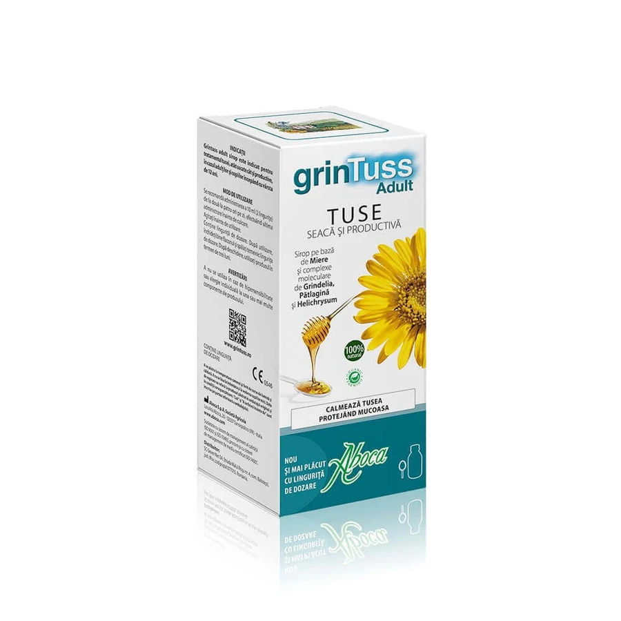 Сироп Aboca GrinTuss, от кашля для взрослых, 180 мл: цены и характеристики