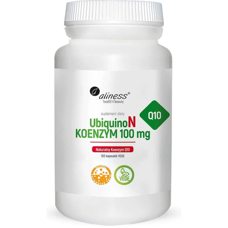 UbiquinoN Natural KOENZYM Q10 100 мг х 100 капсул vege Aliness: ціни та характеристики