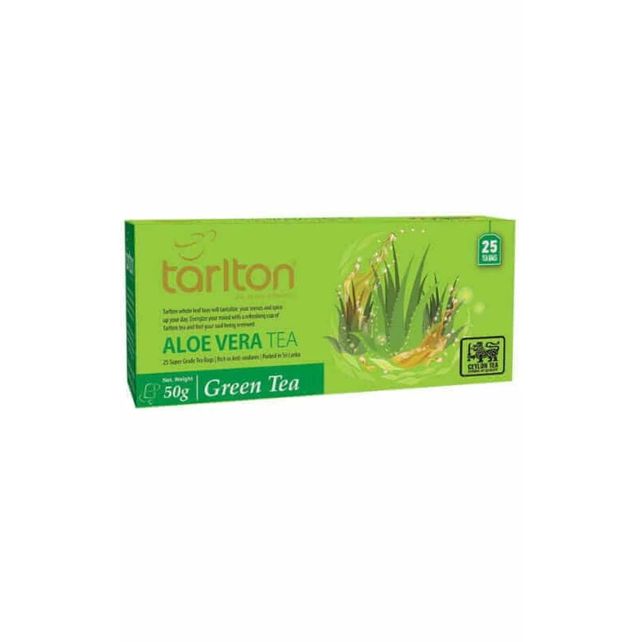Зеленый чай Aloe Vera со вкусом алоэ вера 25 пакетиков: цены и характеристики