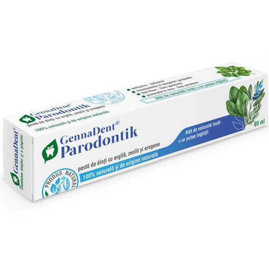 Зубная паста GennaDent Parodontik, 80 мл, Vivanatura: цены и характеристики