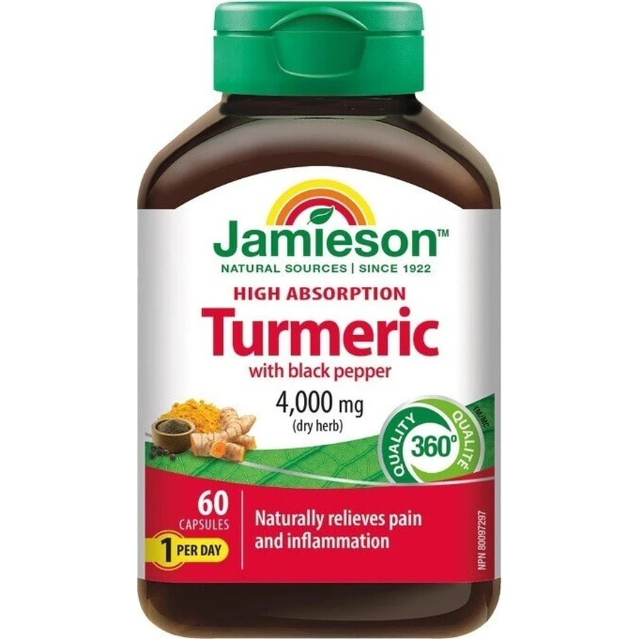 JAMIESON CURCUMIN WITH IERNY ROOT 1х60 cps, пищевая добавка: цены и характеристики