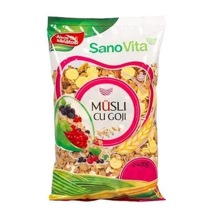 Мусли с годжи, 400 г, Sanovita
