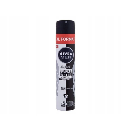 NIVEA Men Спрей AP Black&White Invisible Original 200 мл 1×200 мл, антиперспирант: цены и характеристики