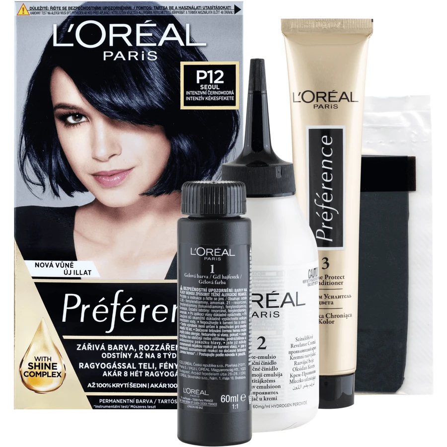 L'Oréal Paris Краска для волос Préférence P12 Черно-синий: цены и характеристики