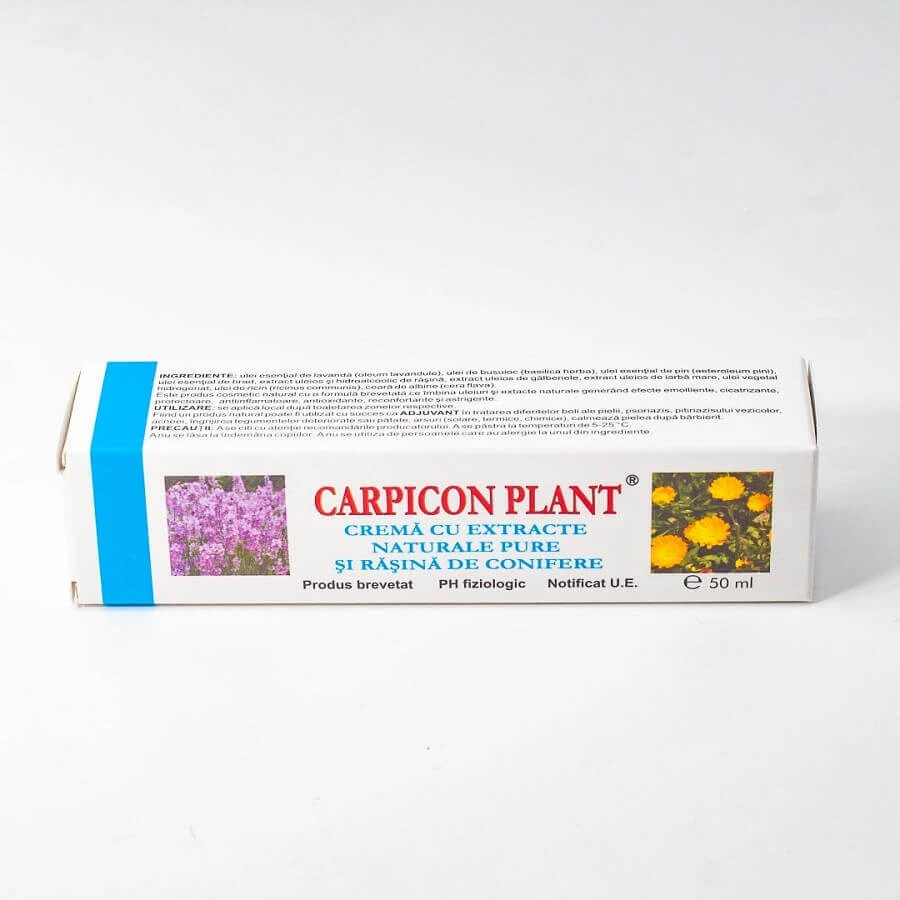 Крем з чистими натуральними екстрактами хвойного ренію Carpicon Plant, 50 мл, Elzin Plant: ціни та характеристики