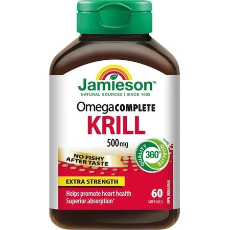 JAMIESON OMEGA COMPLETE PURE KRILL OIL 1×60 cps, дієтична добавка: ціни та характеристики