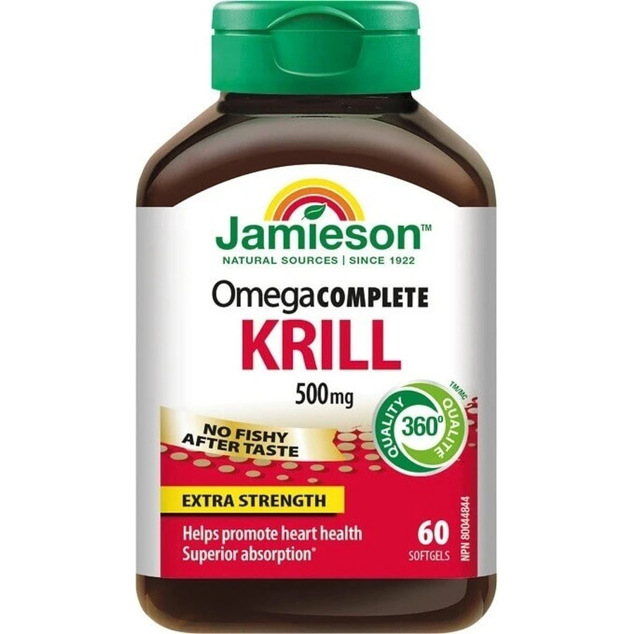JAMIESON OMEGA COMPLETE PURE KRILL OIL 1×60 cps, дієтична добавка: ціни та характеристики