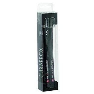 Ультрам'які зубні щітки Curaprox CS 5460 DUO Black is Black чорний/чорний в упаковці 2 шт.