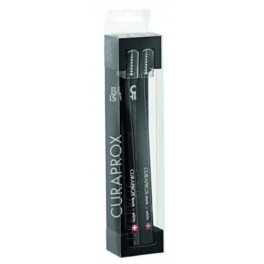 Ультрам'які зубні щітки Curaprox CS 5460 DUO Black is Black чорний/чорний в упаковці 2 шт.: ціни та характеристики