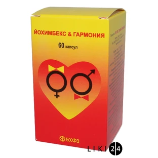 Йохимбекс & гармония капс. банка, в пачке №60