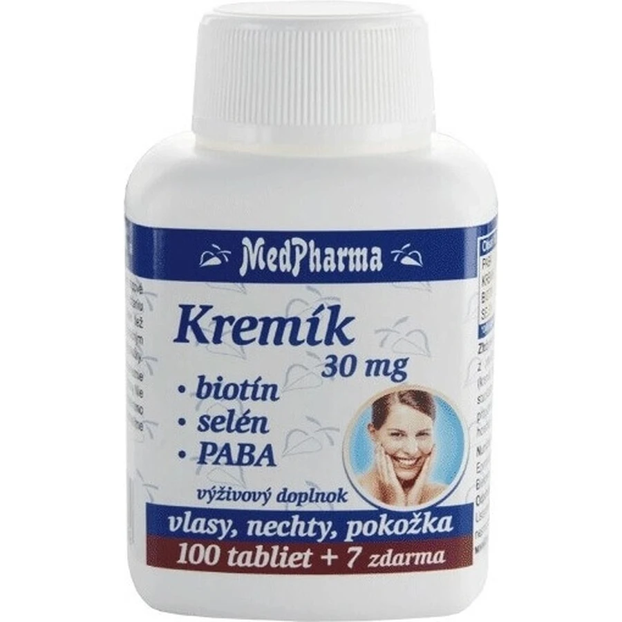 MedPharma КРЕМІК 30мг+біотин+селен+ПАБК 1×107 табл, дієтична добавка: ціни та характеристики