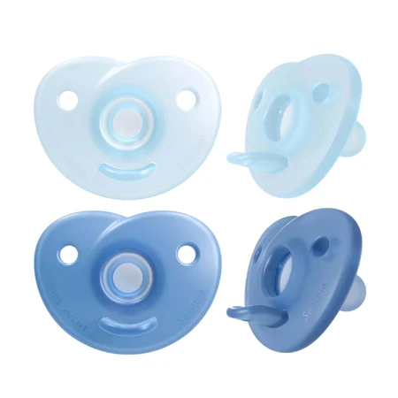 Пустышка Avent Soothie SCF099/21, силиконовая, ортодонтическая, для мальчика, 0-6 месяцев, 2 шт.: цены и характеристики