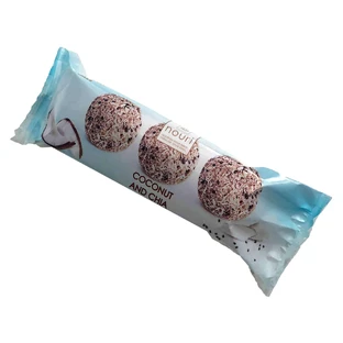 Веганські трюфелі з кокосом та чіа, 30г, Nouri