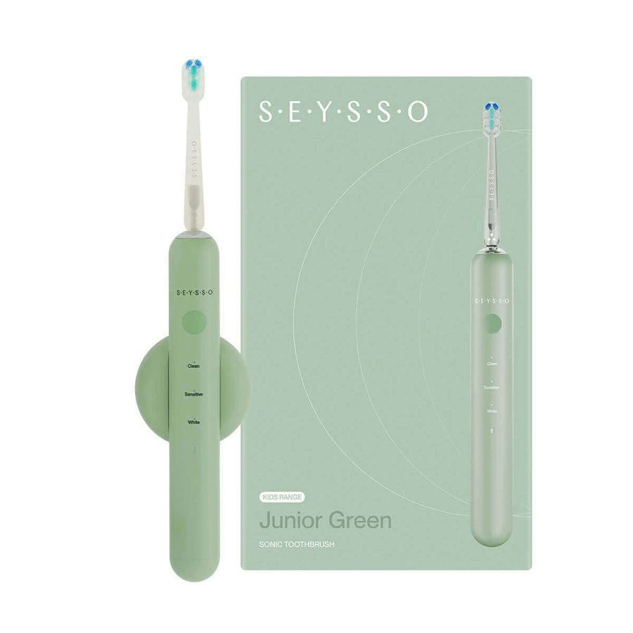 Seysso Junior Green, звуковая зубная щетка, зеленая, 1 шт.: цены и характеристики