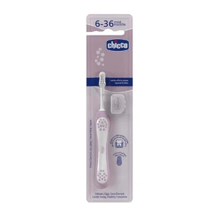 Детская зубная щетка, 6-36 месяцев, сиреневая, Chicco