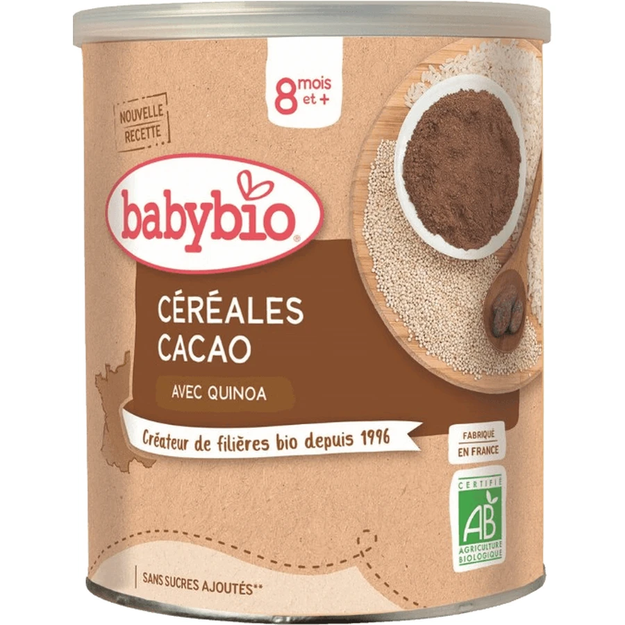 Babybio Kaa немолочный Organic ryovoquinoa с какао 220 г: цены и характеристики