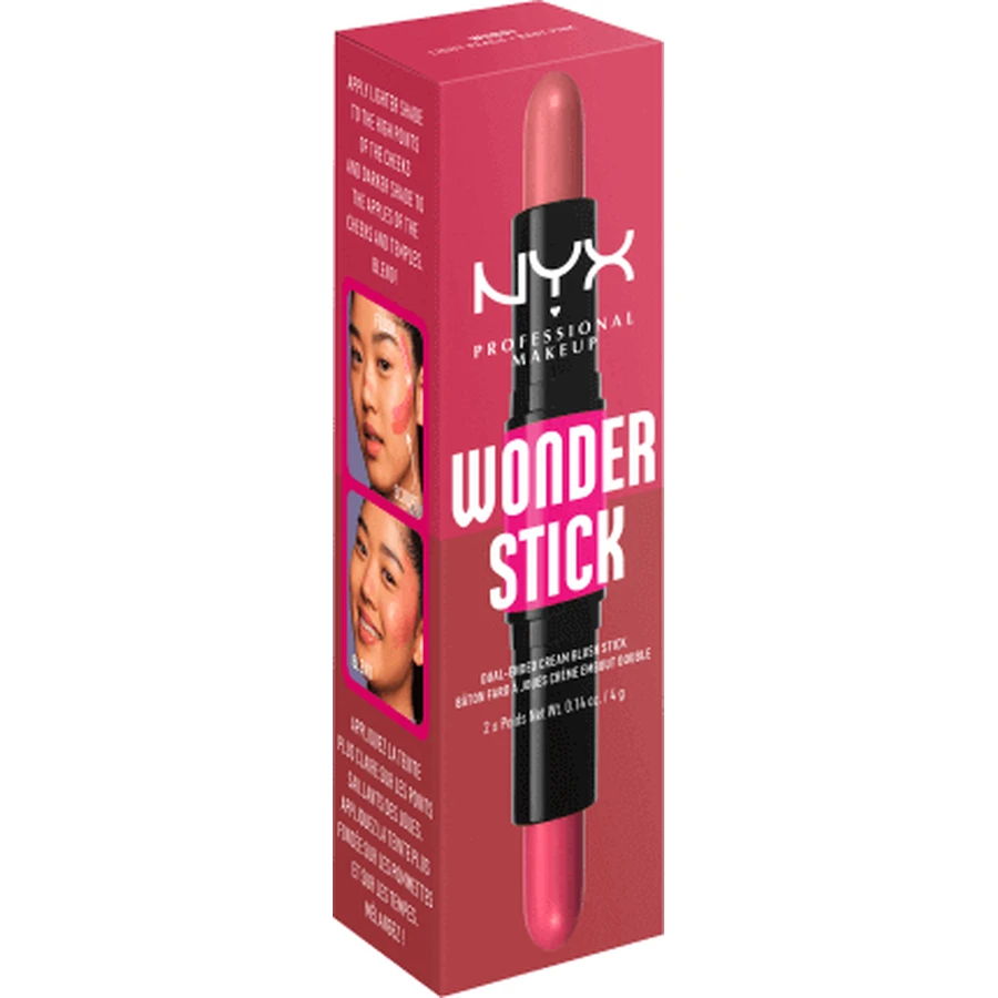 Тіні для повік Nyx Professional Makeup Wonder Stick Eyeshadow Wonder Stick Blush 01 Light Peach & Baby Pink, 1 шт.: ціни та характеристики