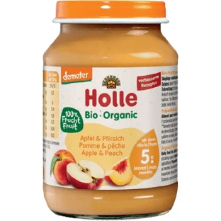 Holle Organic Персик и яблоко 190 г