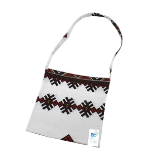 Сумка из хлопка Carol, 22 x 22 см, Steluta White/Green, Baltic Bebe