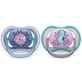 Пустушки Philips Avent Ultra Air, 6-18 місяців, 2 штуки, фіолетовий та синій з дизайном, SCF085/61, Philips