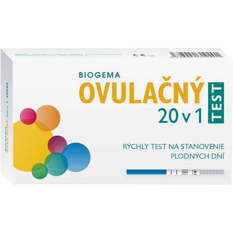 Тест на овуляцию Biogema 20 шт: цены и характеристики